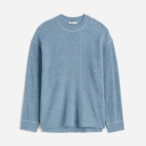Madewell Ribbed Alpaca Blend Lightweight Crewneck Sweater Transitional 🍁 Layer